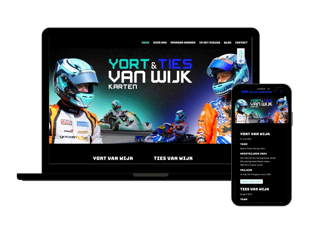 Website voor Van Wijk Racing